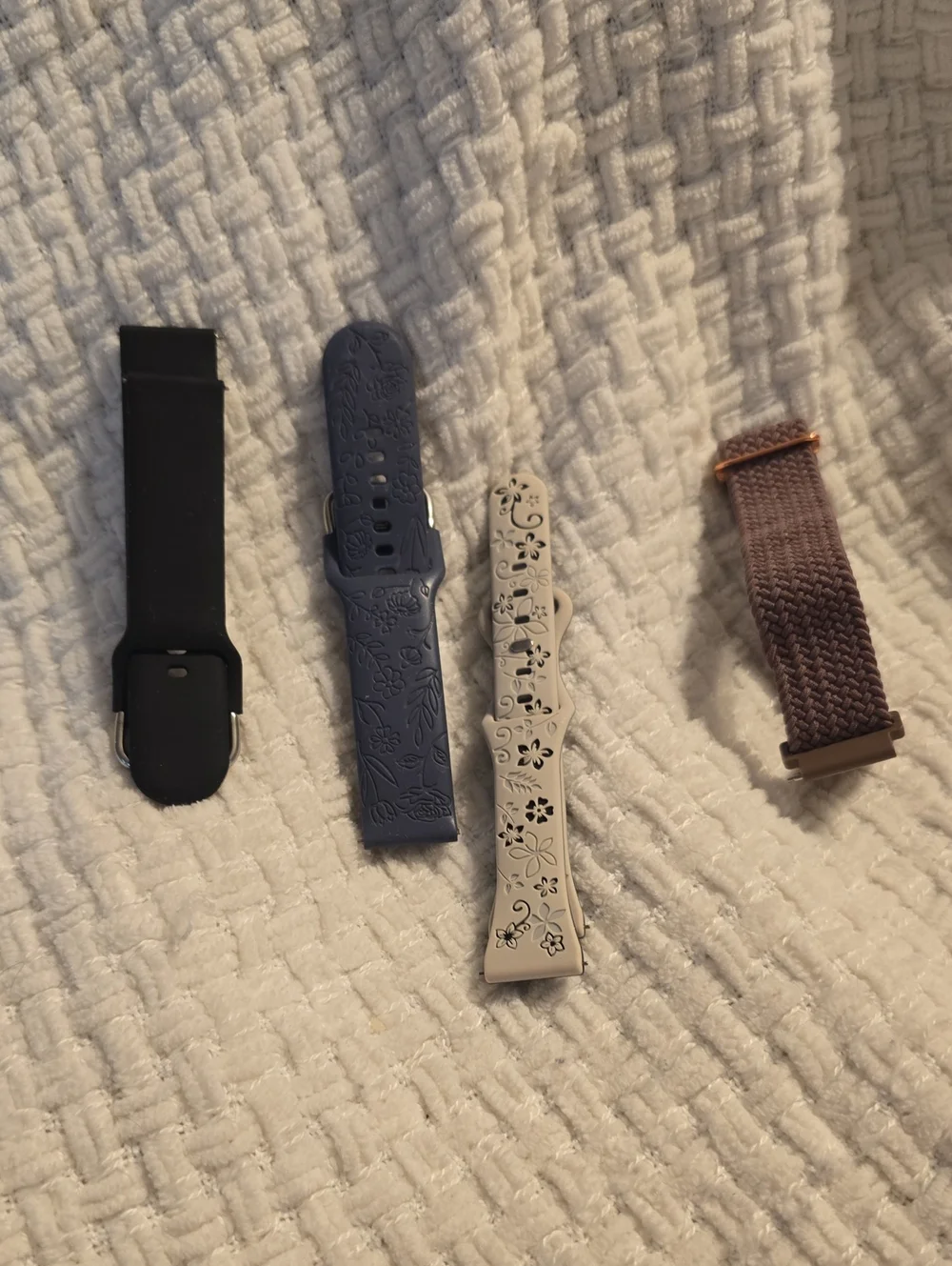 Interchangeable Watch Bands - Black, Navy, Cream, Mauve